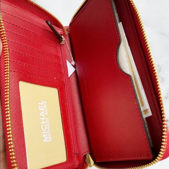 SALE‼️‼️ Michael Kors red wristlet phone wallet - Picture 2 of 2